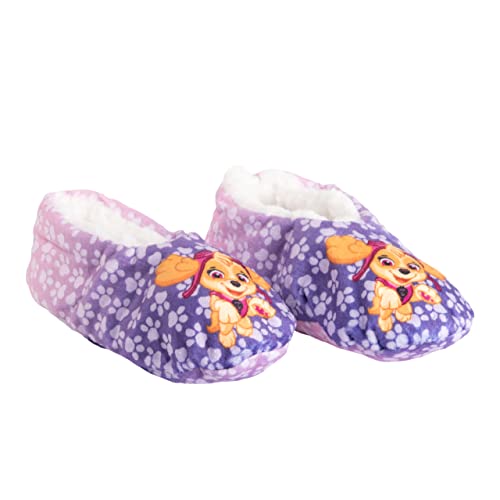 United Labels Paw Patrol Ballerinas für Mädchen ABS Winter Hausschuhe gefüttert Kinder Slipper Pantoffeln Lila (31-34, numeric_31) von United Labels