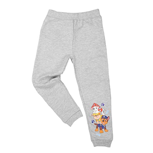 Paw Patrol Jogginghose für Jungen - Chase, Marshall & Rubble Kinder Trainingshose Sweathose Hose Grau (as3, Numeric, Numeric_122, Numeric_128, Regular, 122-128) von United Labels