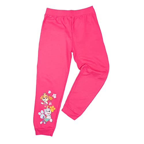 United Labels Paw Patrol Jogginghose für Mädchen Skye und Everest, Pink, 122-128, Sporthose lang, Trainingshose für Kinder, Sweathose von United Labels