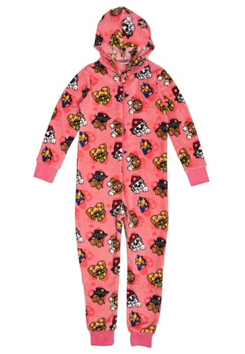 Paw Patrol Jumpsuit für Mädchen - Overall Kinder Pyjama Schlafanzug Langarm Rosa (DE/NL/SE/PL, Numerisch, 98, 104, Regular, Rosa) von United Labels
