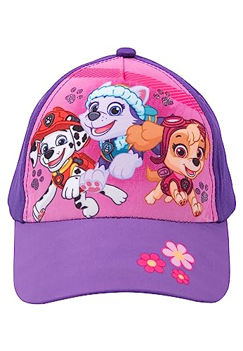 Paw Patrol Kappe für Mädchen Kinder Cap Basecap Baseballkappe Sonnenschutz Lila/Rosa von United Labels