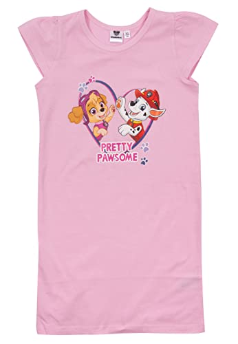 Paw Patrol Kleid für Mädchen - Pretty Pawsome - Rock Kleidchen mit kurzen Ärmeln Rosa (as3, Numeric, Numeric_110, Numeric_116, Regular) von United Labels