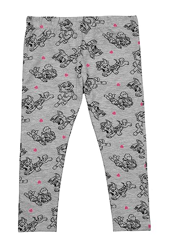Paw Patrol Leggings für Kinder 3/4 Hose Mädchenhose Sporthose Grau (as3, Numeric, Numeric_122, Numeric_128, Regular) von United Labels