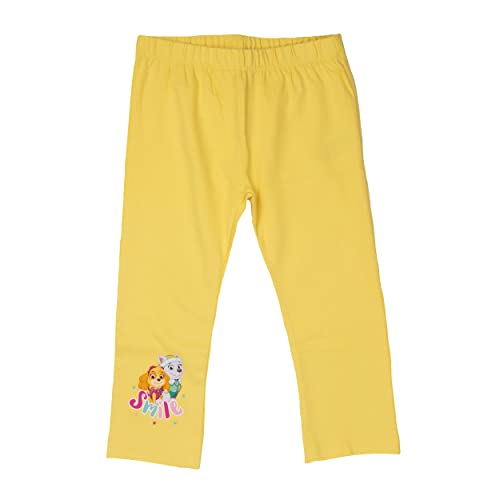 Paw Patrol Leggings für Mädchen Skye & Everest - Smile Kinder Leggins Hose Mädchenhose Sporthose Gelb (122-128) von United Labels