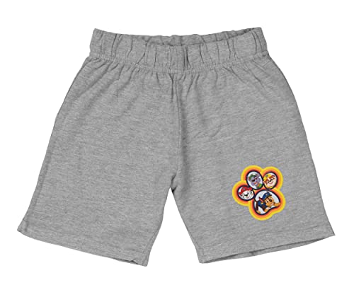 Paw Patrol Shorts für Jungen - Chase, Marshall, Rubble & Rocky Kinder Kurze Hose Trainingshose Bermuda Grau (122-128) von United Labels