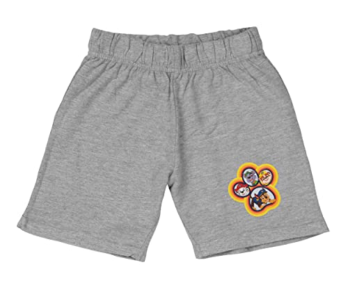 Paw Patrol Shorts für Jungen - Chase, Marshall, Rubble & Rocky Kinder Kurze Hose Trainingshose Bermuda Grau (98-104) von United Labels