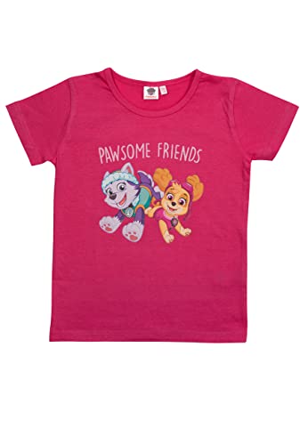 Paw Patrol T-Shirt für Mädchen Oberteil kurzärmlig Pink (as3, Numeric, Numeric_110, Numeric_116, Regular) von United Labels