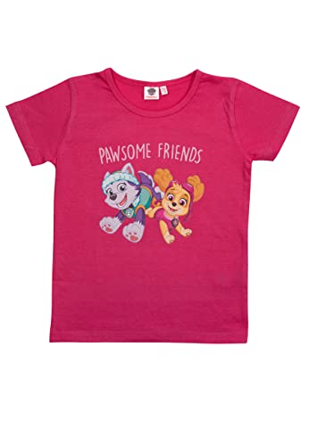 Paw Patrol T-Shirt für Mädchen Oberteil kurzärmlig Pink (as3, Numeric, Numeric_122, Numeric_128, Regular) von United Labels