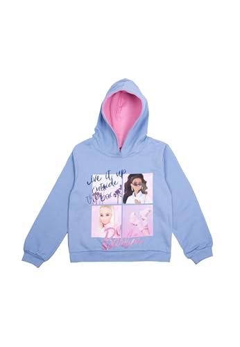 United Labels Barbie Hoodie für Mädchen - Kinder Kapuzenpullover Pullover mit Kapuze Sweatshirt Blau (DE/NL/SE/PL, Numerisch, 122, 128, Regular) von United Labels