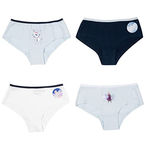 United Labels Disney Frozen Panty für Mädchen - Die Eiskönigin Kinder Slip Unterhose Unterwäsche Mehrfarbig Bunt (4er Pack) von United Labels