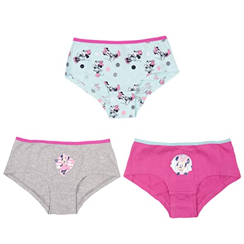 United Labels Disney Minnie Mouse Panty für Mädchen Kinder Slip Unterhose Unterwäsche Mehrfarbig Bunt (3er Pack) (as3, Numeric, Numeric_110, Numeric_116, Regular, 110-116) von United Labels