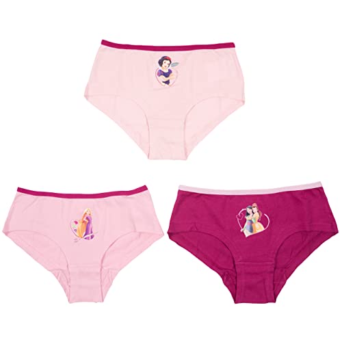 United Labels Disney Princess Panty für Mädchen Kinder Slip Unterhose Unterwäsche Mehrfarbig Bunt (3er Pack) (as3, Numeric, Numeric_110, Numeric_116, Regular, 110-116) von United Labels
