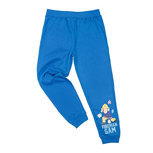 United Labels Feuerwehrmann Sam Jogginghose für Jungen Kinder Trainingshose Sweathose Hose Blau (as3, Numeric, Numeric_122, Numeric_128, Regular, 122-128) von United Labels