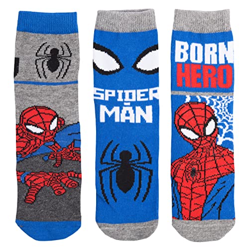 United Labels Marvel Spiderman Socken für Jungen Sneaker Kindersocken Söckchen (3er Pack) (as3, numeric, numeric_27, numeric_30, regular) von United Labels