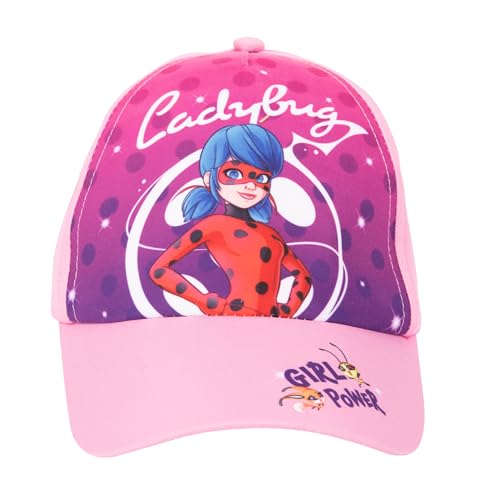 United Labels Miraculous Cap für Kinder, Rosa, Ladybug, Basecap verstellbar, Kappe für Mädchen von United Labels