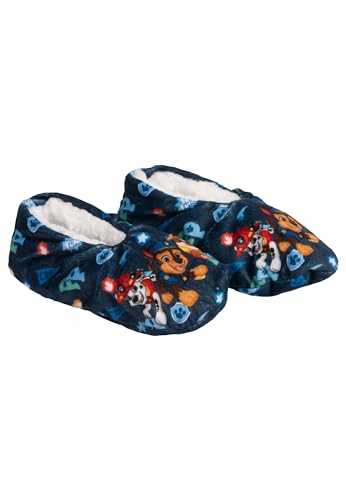 United Labels Paw Patrol/Peppa Wutz Ballerinas für Mädchen & Jungen ABS Winter Hausschuhe gefüttert Kinder Slipper Pantoffeln (Paw Patrol Blau, 27) von United Labels