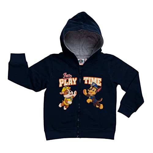 United Labels Paw Patrol Kapuzenpullover für Jungen - Playtime mit Reißverschluss Hoodie Sweatjacke Blau (86-92) von United Labels