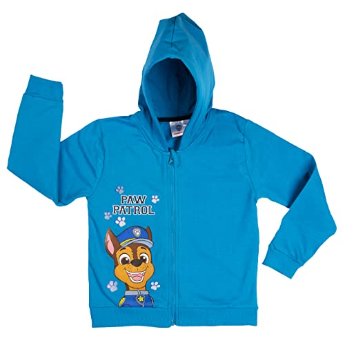 United Labels Paw Patrol Kapuzenpullover für Jungen mit Reißverschluss Hoodie Sweatjacke Blau (as3, Numeric, Numeric_110, Numeric_116, Regular, 110-116) von United Labels