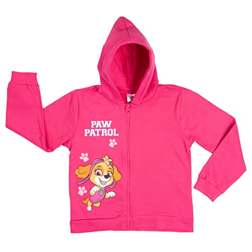 United Labels Paw Patrol Kapuzenpullover für Mädchen Kinder Hoodie Sweatshirt Pullover langärmlig Pink (as3, Numeric, Numeric_122, Numeric_128, Regular, 122-128) von United Labels