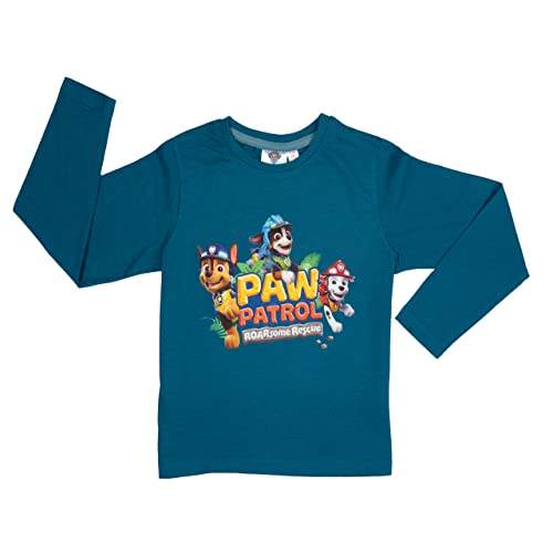 United Labels Paw Patrol Pullover für Jungen - Roarsome Rescue Kinder Sweatshirt Oberteil Langarm Blau (as3, Numeric, Numeric_122, Numeric_128, Regular, 122-128) von United Labels