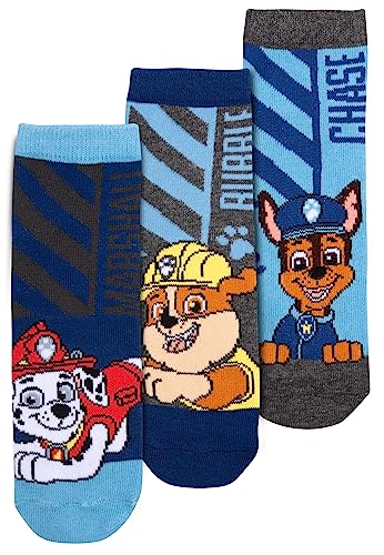 United Labels Paw Patrol Socken für Jungen Kinder Sneaker Kindersocken Mehrfarbig Bunt (3er Pack) (as3, numeric, numeric_23, numeric_26, regular) von United Labels