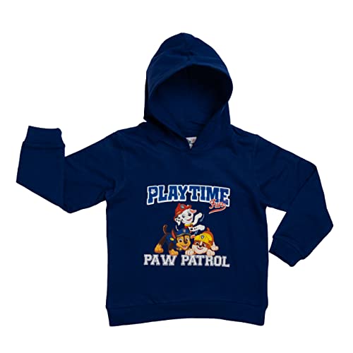 United Labels Paw Patrol Sweatshirt für Jungen - Playtime Kinder Kapuzenpullover Pullover mit Kapuze Hoodie Blau (86-92) von United Labels