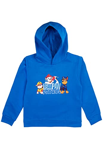 United Labels Paw Patrol Sweatshirt für Jungen - Team PAW Patrol - Kinder Kapuzenpullover Pullover mit Kapuze Hoodie Blau (as3, Numeric, Numeric_110, Numeric_116, Regular) von United Labels