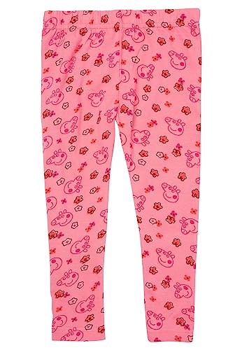 United Labels Peppa Wutz Leggings für Mädchen Kinder Leggins Hose Mädchenhose Sporthose Rosa (as3, Numeric, Numeric_110, Numeric_116, Regular) von United Labels