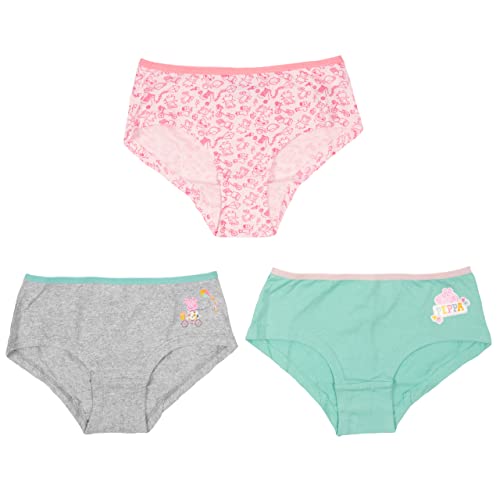 United Labels Peppa Wutz Panty für Mädchen Kinder Slip Unterhose Unterwäsche Mehrfarbig Bunt (3er Pack) (as3, Numeric, Numeric_110, Numeric_116, Regular, 110-116) von United Labels
