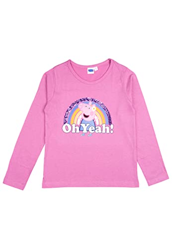 United Labels Peppa Wutz Pullover für Mädchen – Oh Yeah - Peppa Kinder Sweatshirt mit Pailletten langärmlig (as3, Numeric, Numeric_110, Numeric_116, Regular) von United Labels