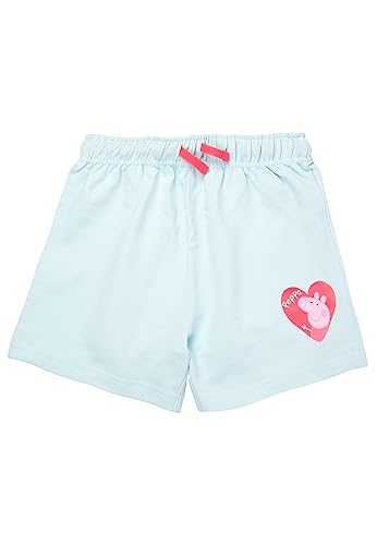 United Labels Peppa Wutz Shorts für Mädchen - Kinder Kurze Hose Hotpants Hellblau (as3, Numeric, Numeric_98, Numeric_104, Regular) von United Labels