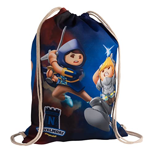 United Labels Playmobil Novelmore Turnbeutel Sportbeutel mit Kordelzug 43 x 32 cm von United Labels