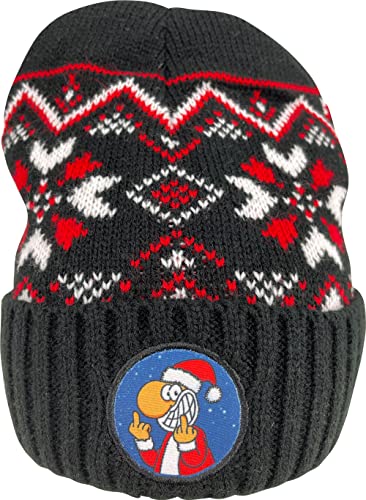 United Labels Ralph Ruthe Mütze - Xmas Winter Wollmütze Strickmütze Wintermütze Beanie Grau von United Labels