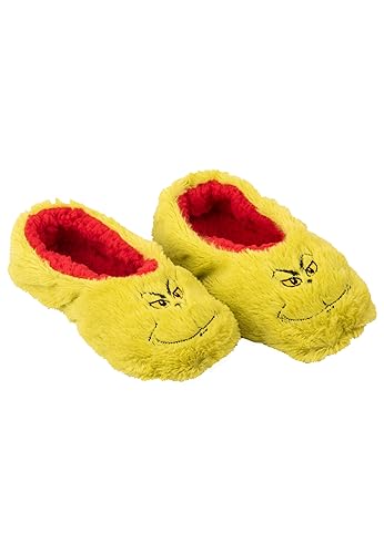 United Labels The Grinch Hausschuhe für Damen - Ballerinas Plüsch Winter gefüttert Puschen Slipper Pantoffeln Grün (35) von United Labels