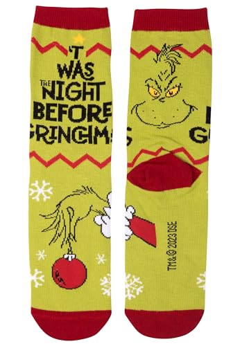 United Labels The Grinch Socken für Damen - Twas the night before Grinchmas Sneaker Frauen Grün (39-42) von United Labels