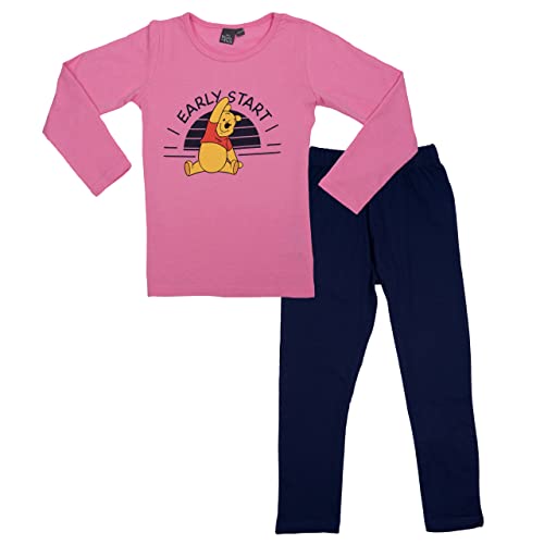 United Labels Winnie Puuh Schlafanzug für Damen Pyjama Langarm Oberteil Hose Rosa/Blau (as3, Numeric, Numeric_110, Numeric_116, Regular) von United Labels