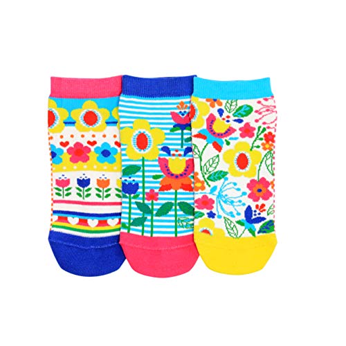 Blumen Füsslinge Oddsocks Socken in 30,5-38,5 im 3er Set - Strumpf von United Oddsocks