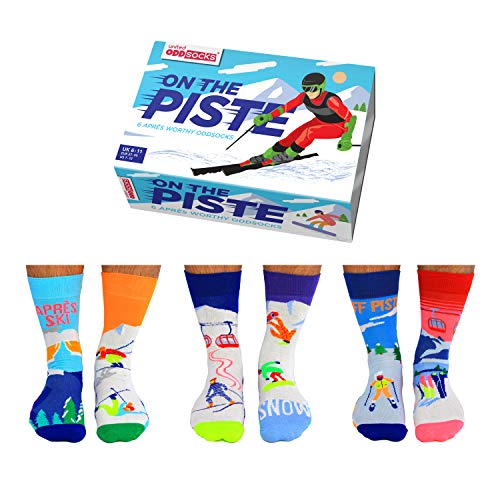 On The Piste Ski Oddsocks Socken in 39-46 im 6er Set - Strumpf von United Oddsocks