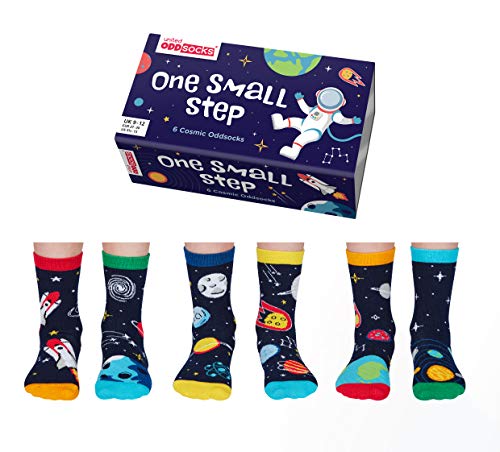 One Small Step Weltall Oddsocks Socken in 27-30 im 6er Set - Strumpf von United Oddsocks