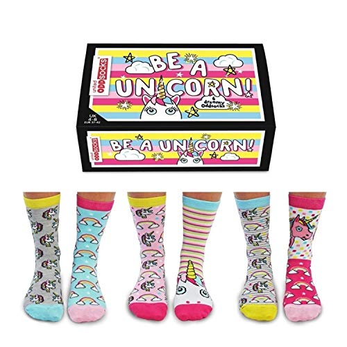 trendaffe Sei EIN Einhorn Oddsocks Socken in 37-42 im 6er Set - Strumpf von United Oddsocks