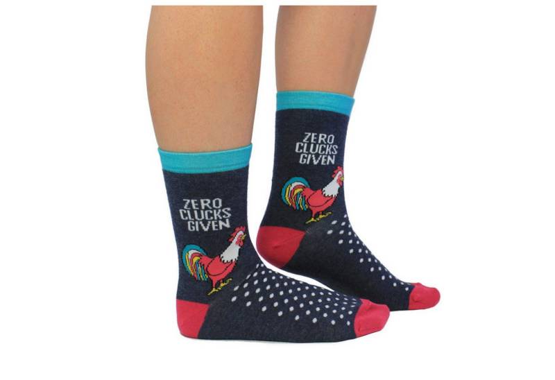 Cockney Spaniel Freizeitsocken Hahn - Zero Clucks given Socken in 37-42 im Paar von Cockney Spaniel