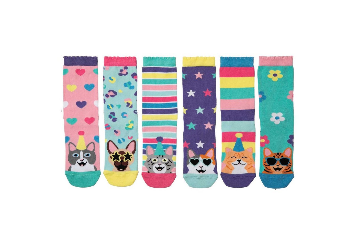 United Oddsocks Freizeitsocken Kinder Socken, 6 individuelle Socken - von United Oddsocks