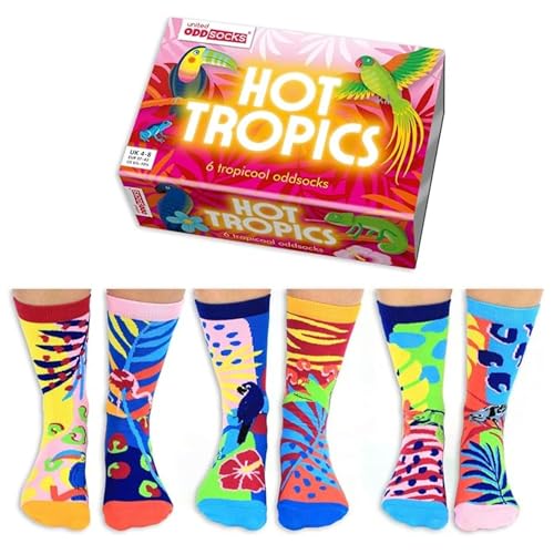 Hot Tropics Oddsocks Socken in 37-42 im 6er Set - Strumpf von United Oddsocks