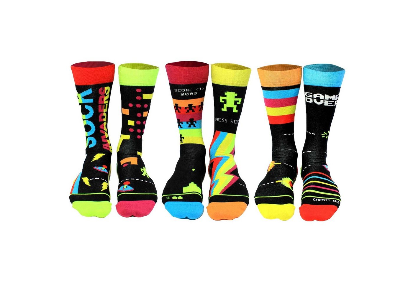 United Oddsocks Kurzsocken Herren Socken, 6 Socken - Strumpf, Motive von United Oddsocks