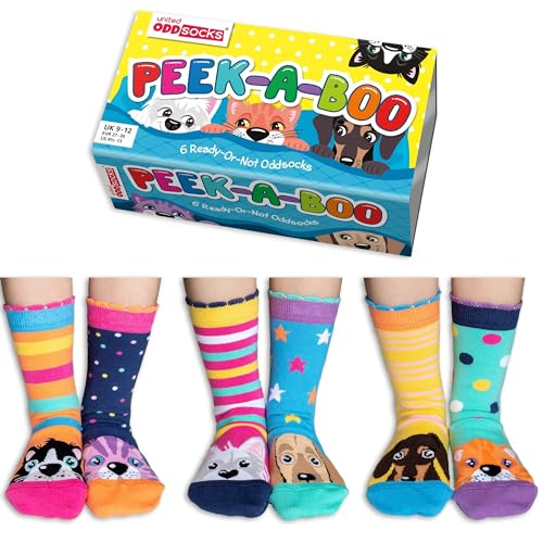 United Oddsocks Unisex Kinder Peek Socken, One Size von United Oddsocks