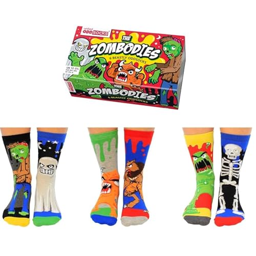 Zombodies Monster Oddsocks Socken in 30,5-38,5 im 6er Set - Strumpf von United Oddsocks