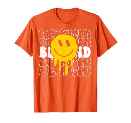 Unity Day Be Kind Kindness Smile Face Orange Groovy Boy Girl T-Shirt Unity Day Be Kind Kindness Smile Face Orange Groovy Boy Girl T-Shirt von Unity Day Anti-Bullying Prevention Ades.shirt