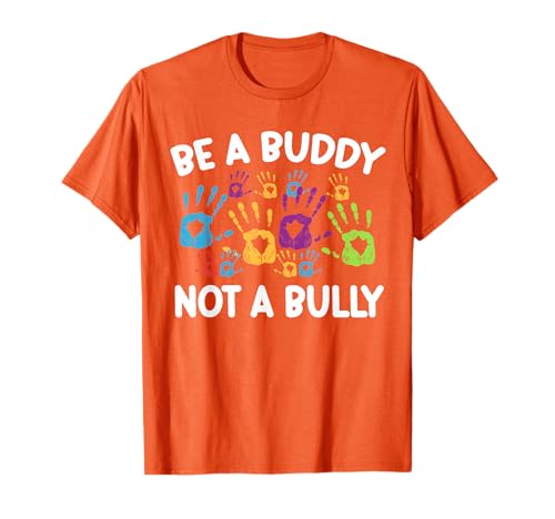 Be A Buddy Not A Bully Orange Unity Day Anti Mobbing Kids T-Shirt von Unity Day Orange Anti Bullying Designs