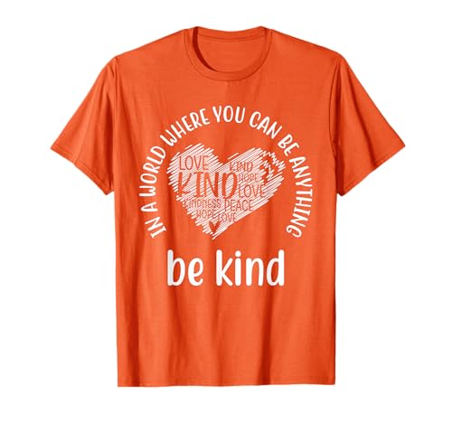 Be Kind Orange Unity Day Anti Mobbing Kids Teacher T-Shirt von Unity Day Orange Anti Bullying Designs