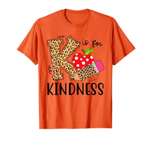 K is for Kindness Orange Anti Mobbing Unity Day Youth Kids T-Shirt von Unity Day Orange Anti Bullying Designs